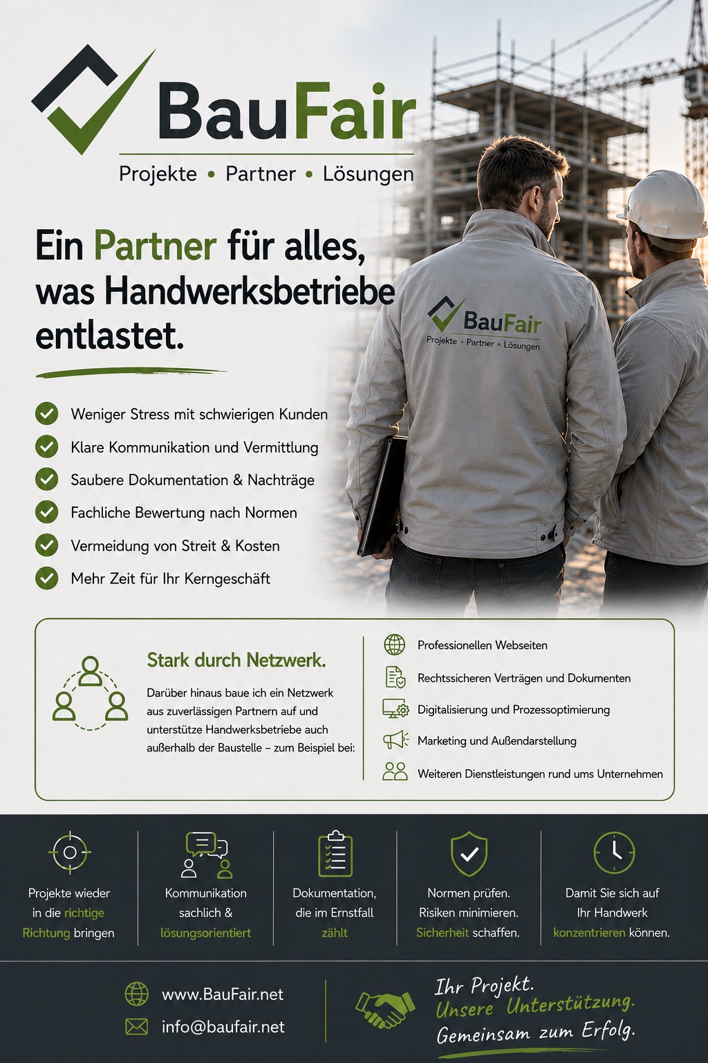 BauFair unterstützt Handwerksbetriebe